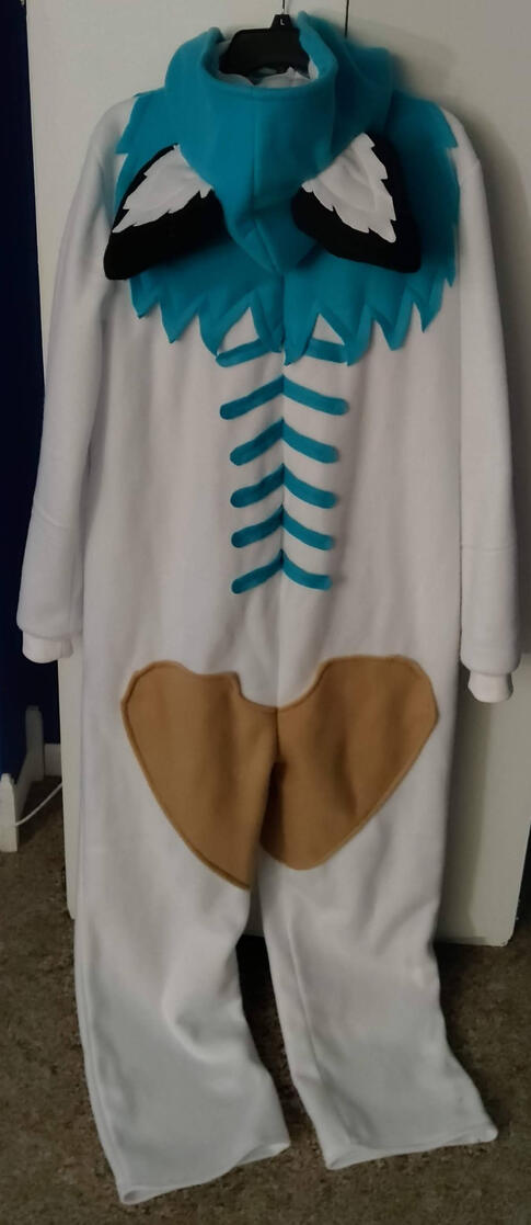 Backside of finished kigurumi